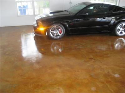 cola acid stained concrete garage